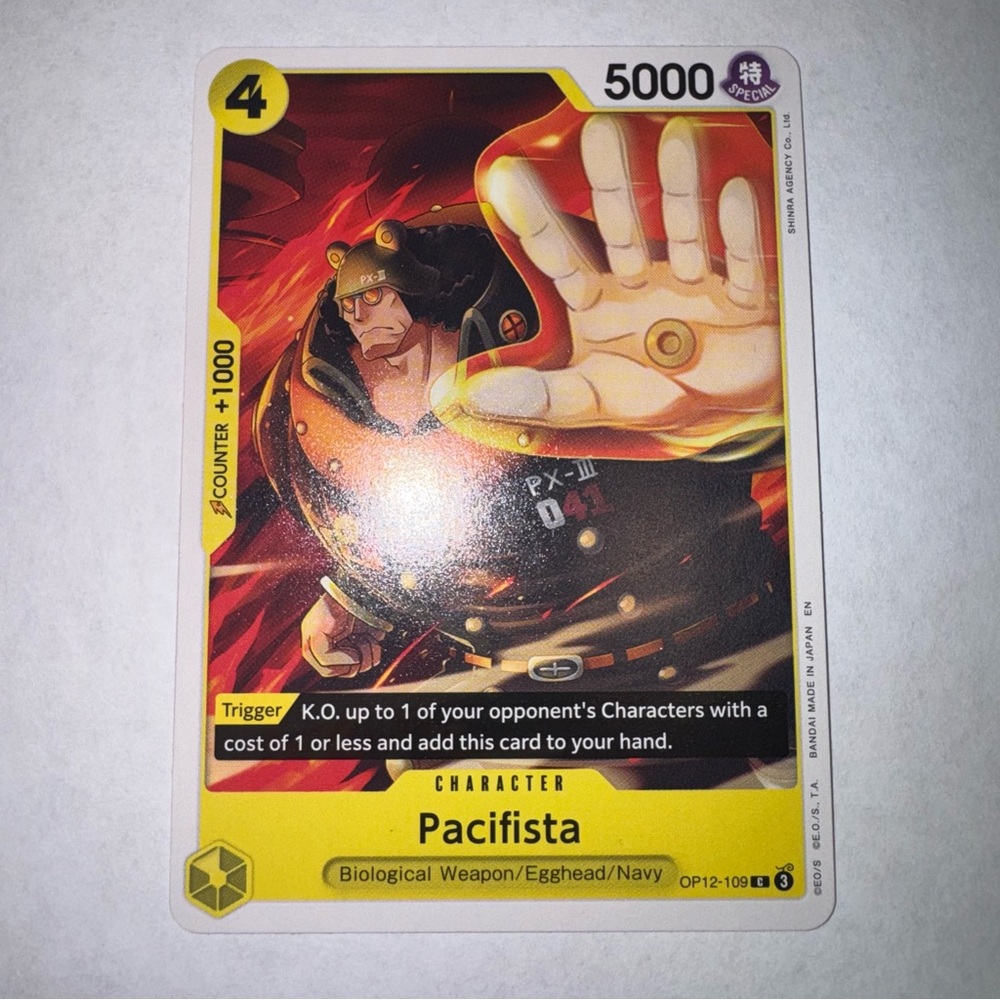 One Piece CCG Pacifista Legacy Of The Master C OP12-109 NM